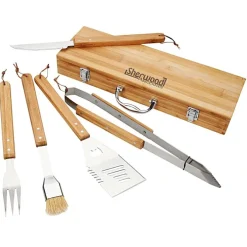 5-Piece Bamboo BBQ Set