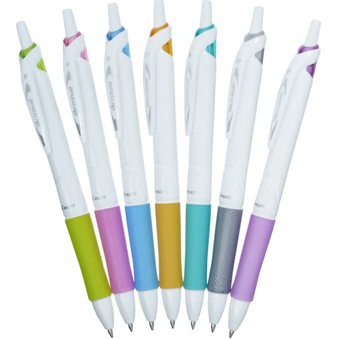Pilot Acroball Pen - White - Full Color