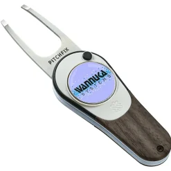 Pitchfix Woodie Golf Divot Tool With Magnetic Ball Marker