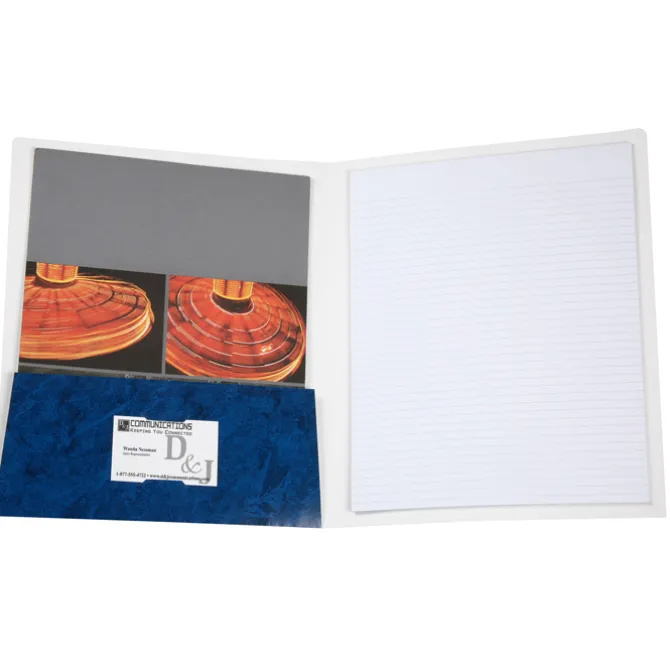 Pocket Folder Padfolio - Marble