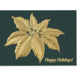Poinsettia Leaf Greeting Card