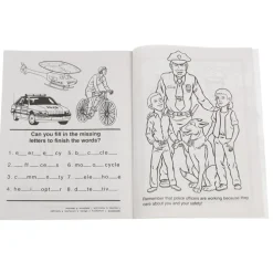 Police Officers Care Coloring Book - 24 hr