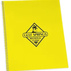 Poly Cover Notebook - 10 7/8 x 8 3/16 - Wide Rule - Translucent