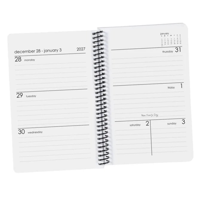 Poly Cover Weekly Academic Planner - Translucent