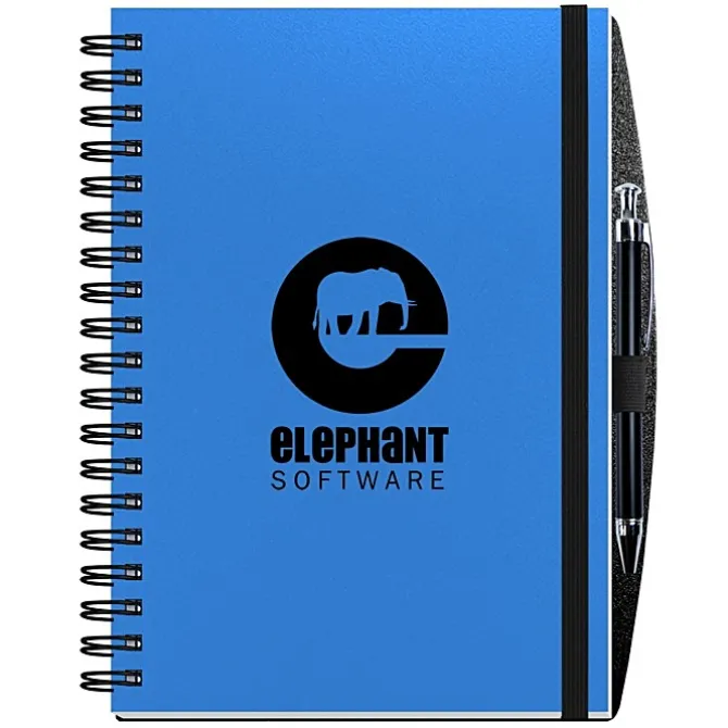Polypro Journal with Pen - 10 inches x 7 inches - 100 sheet - Solid