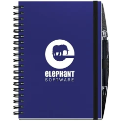 Polypro Journal with Pen - 10 inches x 7 inches - 100 sheet - Solid