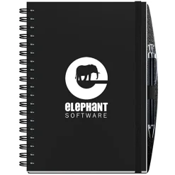 Polypro Journal with Pen - 10 inches x 7 inches - 100 sheet - Solid