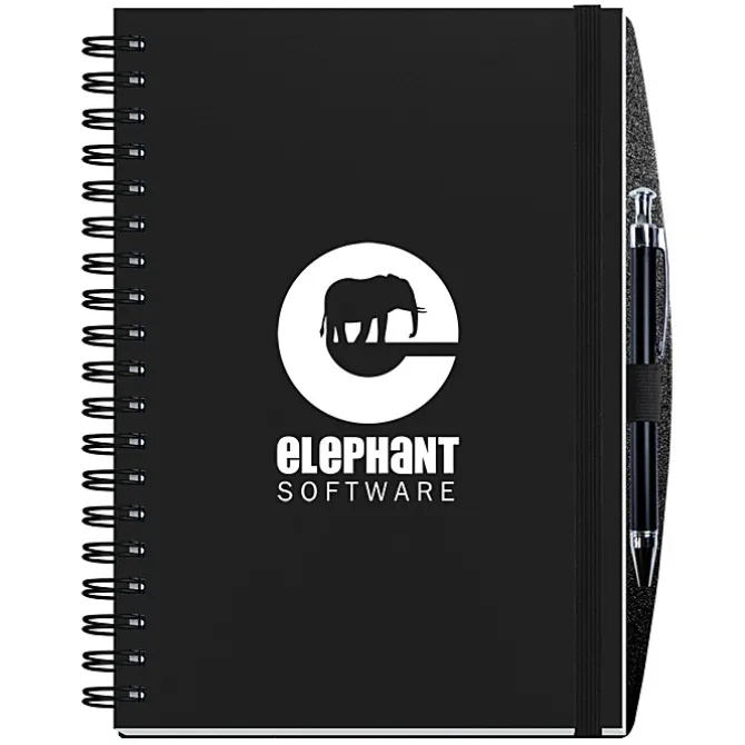 Polypro Journal with Pen - 10 inches x 7 inches - 100 sheet - Solid