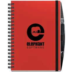 Polypro Journal with Pen - 10 inches x 7 inches - 100 sheet - Solid