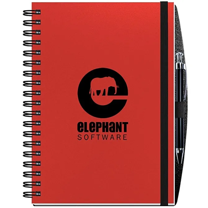 Polypro Journal with Pen - 10 inches x 7 inches - 100 sheet - Solid