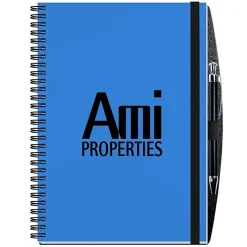 Polypro Journal with Pen - 10 inches x 7 inches - 50 sheet - Solid