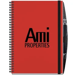 Polypro Journal with Pen - 10 inches x 7 inches - 50 sheet - Solid