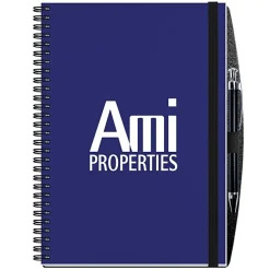 Polypro Journal with Pen - 10 inches x 7 inches - 50 sheet - Solid