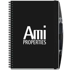 Polypro Journal with Pen - 10 inches x 7 inches - 50 sheet - Solid