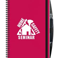 Polypro Journal with Pen - 10 inches x 7 inches - 50 sheet - Translucent