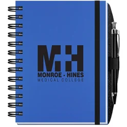 Polypro Journal with Pen - 7 inches x 5 inches - 100 sheet - Solid
