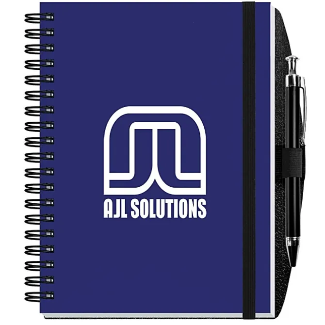 Polypro Journal with Pen - 7 inches x 5 inches - 50 sheet - Solid
