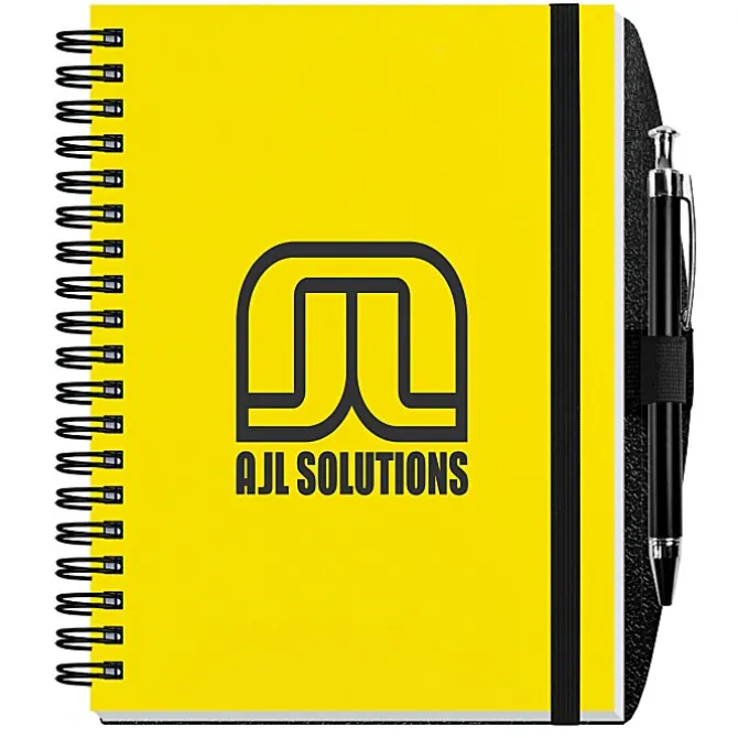 Polypro Journal with Pen - 7 inches x 5 inches - 50 sheet - Solid
