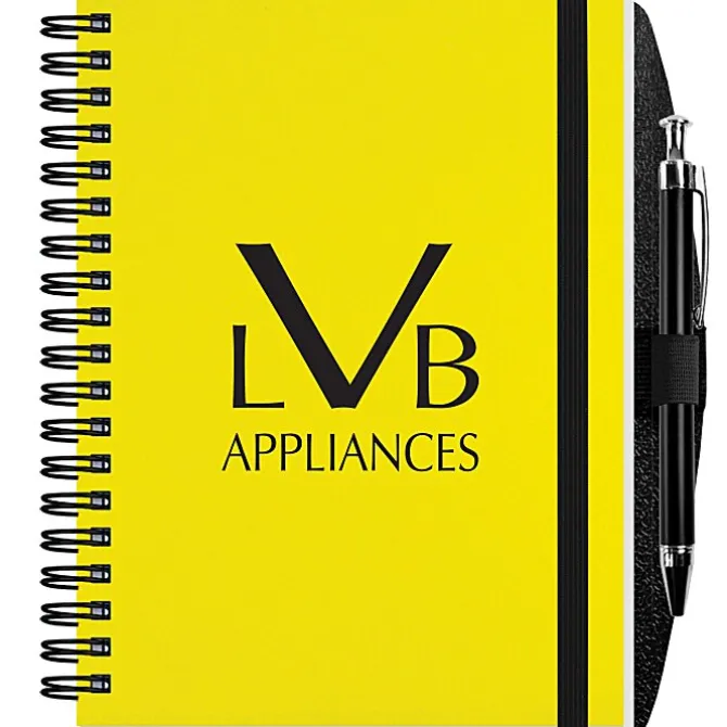 Polypro Journal with Pen - 7 inches x 5 inches - 50 sheet - Translucent