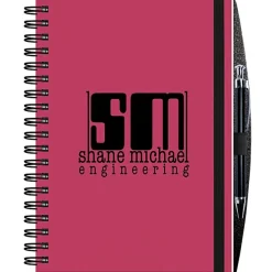 Polypro Journal with Pen - 10 inches x 7 inches - 100 sheet - Translucent