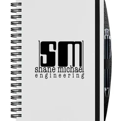 Polypro Journal with Pen - 10 inches x 7 inches - 100 sheet - Translucent