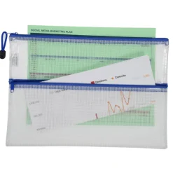 PolyWeave Dual Zipper Document Holder