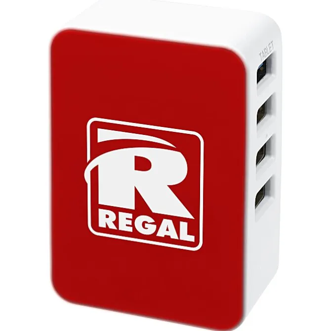 4 Port USB Folding Wall Charger