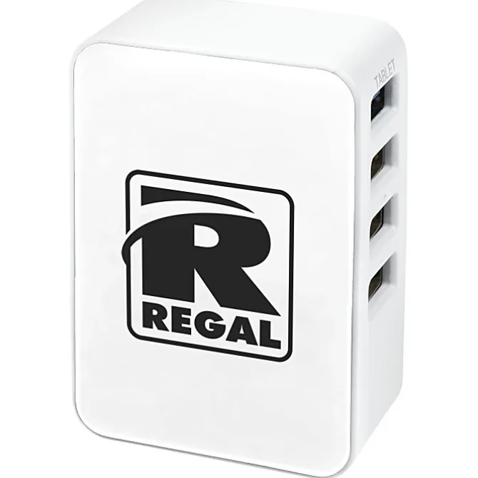 4 Port USB Folding Wall Charger