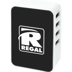 4 Port USB Folding Wall Charger - 24 hr