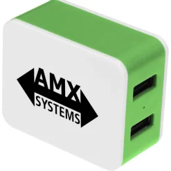 2 Port USB Folding Wall Charger - 24 hr