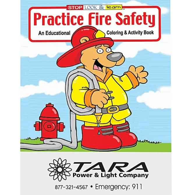 Practice Fire Safety Coloring Book
