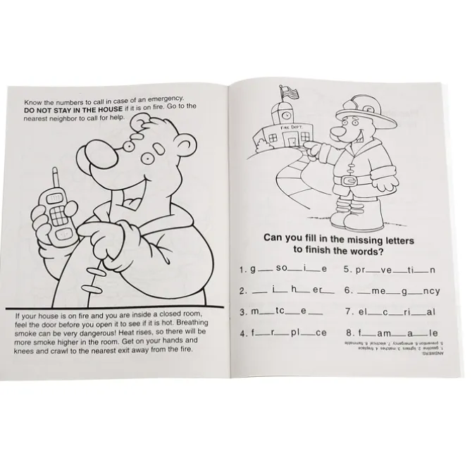 Practice Fire Safety Coloring Book