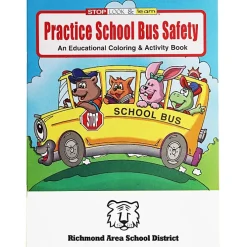 Practice School Bus Safety Coloring Book - 24 hr