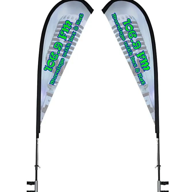 Premium 10' x 15' Event Tent - Sail Sign Banner - Two Sided