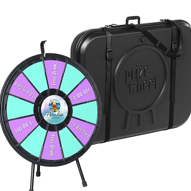Prize Wheel with Hard Carrying Case