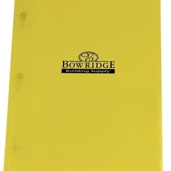 3 Prong Twin Pocket Presentation Folder - Translucent