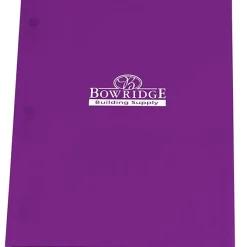 3 Prong Twin Pocket Presentation Folder - Translucent
