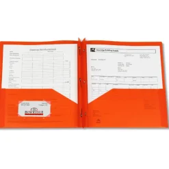 3 Prong Twin Pocket Presentation Folder - Translucent