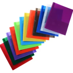 3 Prong Twin Pocket Presentation Folder - Translucent