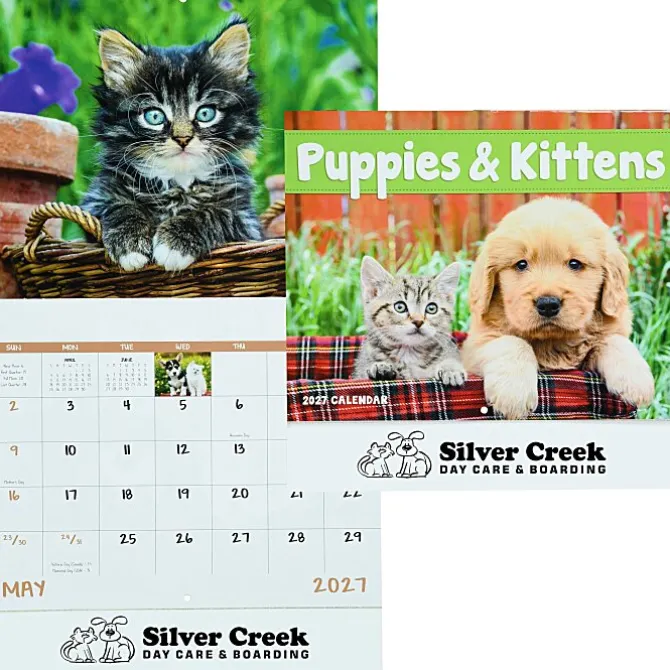 Puppies & Kittens Calendar - Stapled