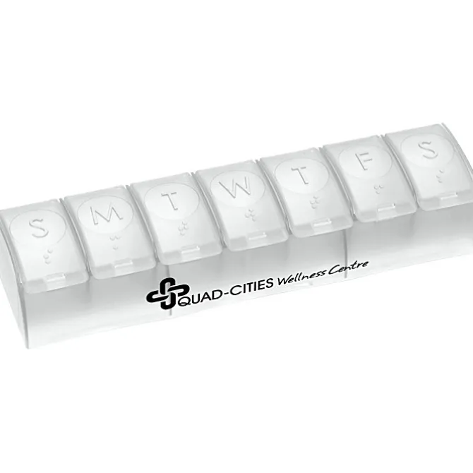 Quick Care Weekly Med Minder - Translucent - 24 hr