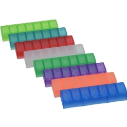 Quick Care Weekly Med Minder - Translucent - 24 hr