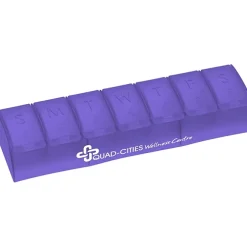 Quick Care Weekly Med Minder - Translucent - 24 hr