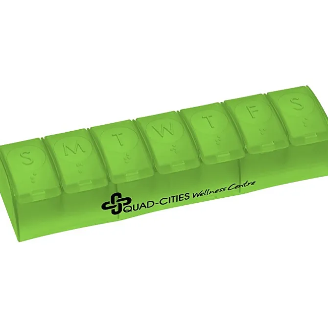 Quick Care Weekly Med Minder - Translucent - 24 hr