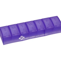 Quick Care Weekly Med Minder - Translucent - 24 hr