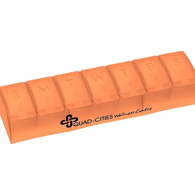 Quick Care Weekly Med Minder - Translucent - 24 hr