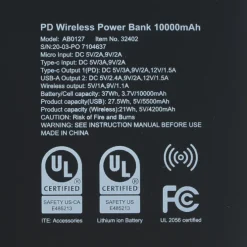 Raven Soft Touch Wireless Power Bank - 10,000 mAh