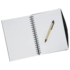 Recycled Spiral Journal with Pen - 10 inches x 7 inches