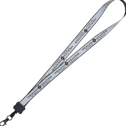 Reflective Lanyard - 3/4 inch - 32 inches - Metal Lobster Claw