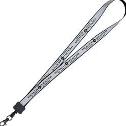 Reflective Lanyard - 3/4 inch - 32 inches - Metal Lobster Claw